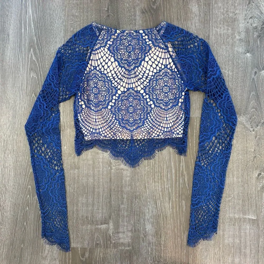 For Love and Lemons Grace Crop Top XS